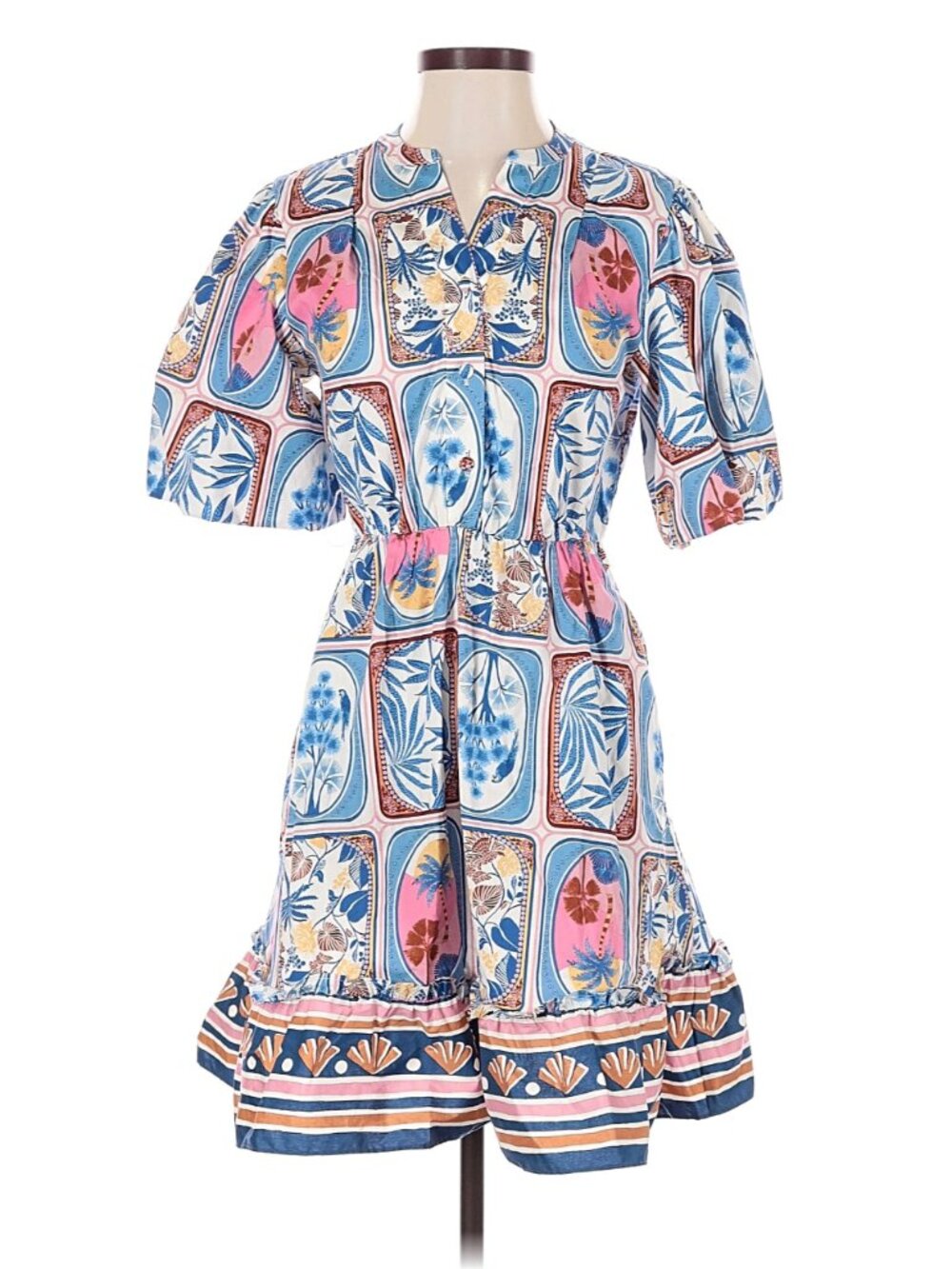 J by Joie Size 2 Puff Sleeve Tropical dress